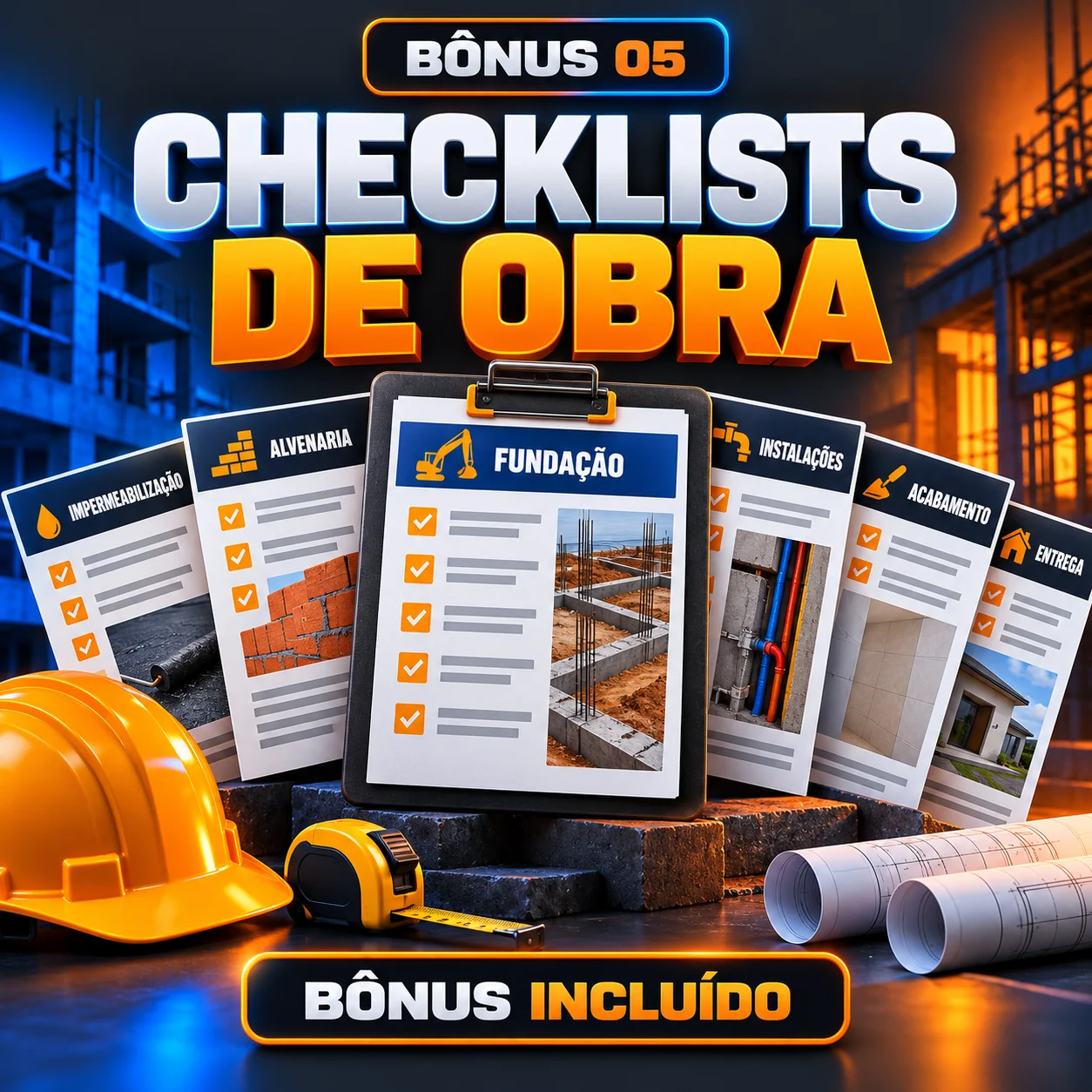 40 Checklists de Obra